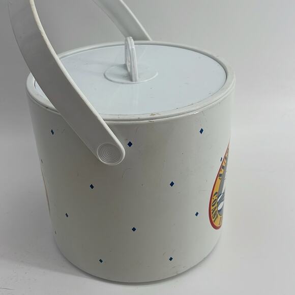 Vintage MCM Gulf Coast Yachting Club insulated barware handle ice bucket - Picture 4 of 6